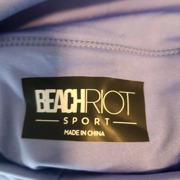 BEACH RIOT Gloria Skirt Skort High Tide Colorblock Purple Pink Green Size Small - Picture 4 of 6